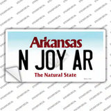 N Joy AR Arkansas Novelty Sticker Decal Small