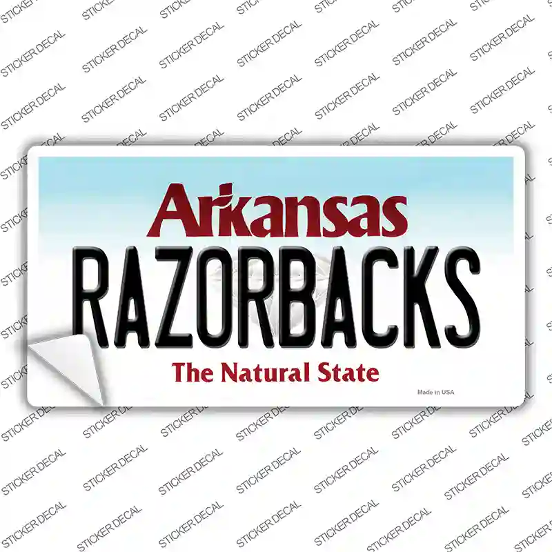 Razorbacks Arkansas Novelty Sticker Decal Small