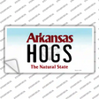 Hogs Arkansas Novelty Sticker Decal Small