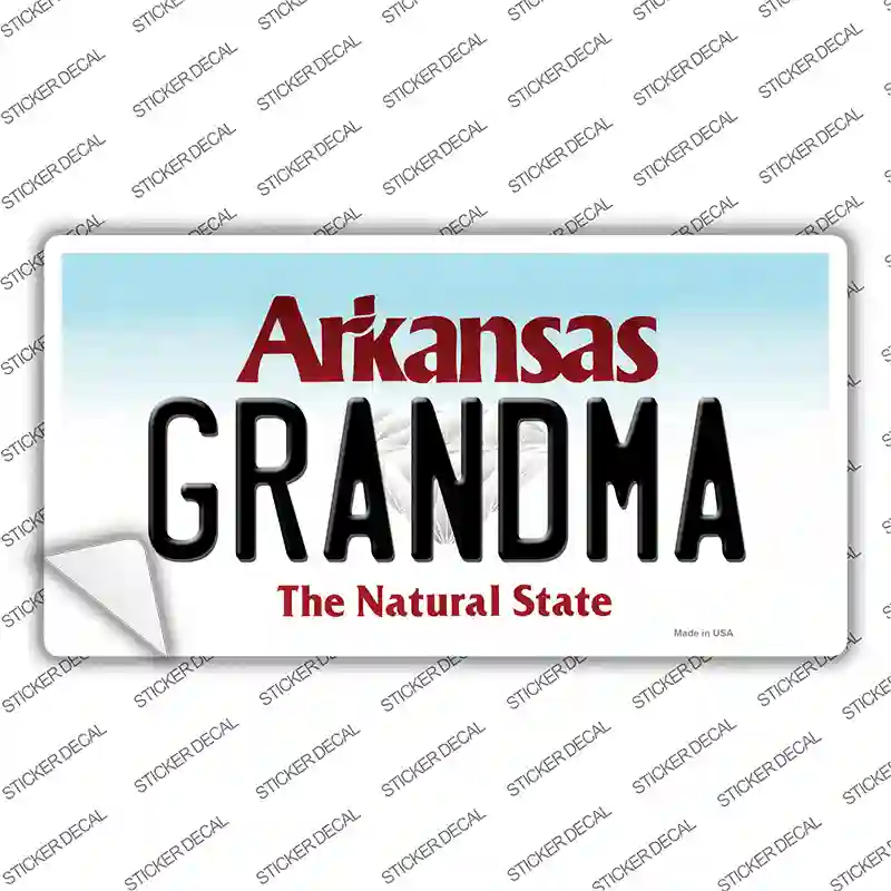 Grandma Arkansas Novelty Sticker Decal Small