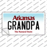 Grandpa Arkansas Novelty Sticker Decal Small