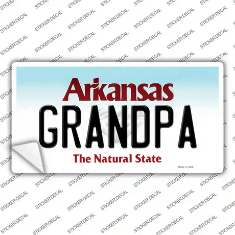 Grandpa Arkansas Novelty Sticker Decal Small