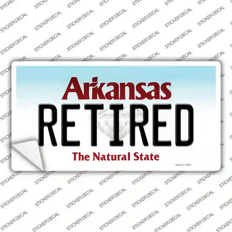 Retired Arkansas Novelty Sticker Decal Small