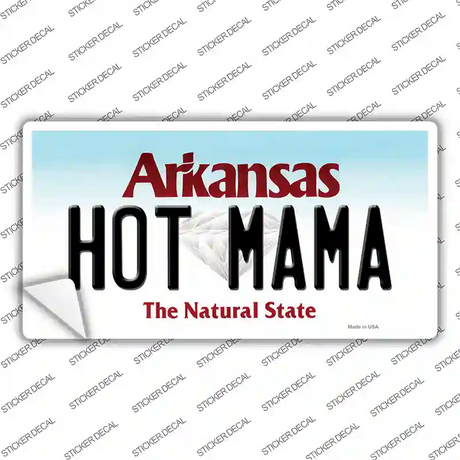 Hot Mama Arkansas Novelty Sticker Decal Small