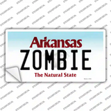 Zombie Arkansas Novelty Sticker Decal Small