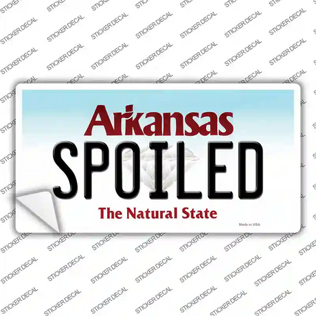 Spoiled Arkansas Novelty Sticker Decal Small