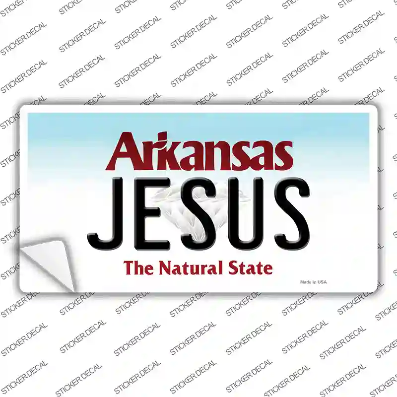 Jesus Arkansas Novelty Sticker Decal Small