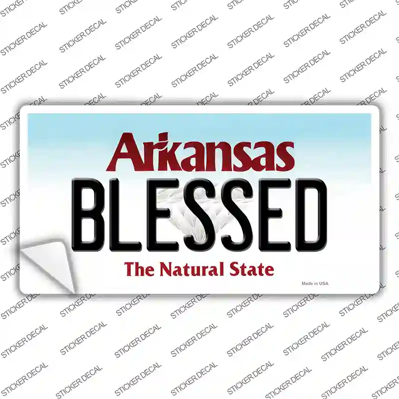 Blessed Arkansas Novelty Sticker Decal Small