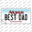 Best Dad Arkansas Novelty Sticker Decal Small