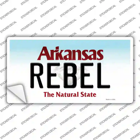 Rebel Arkansas Novelty Sticker Decal Small