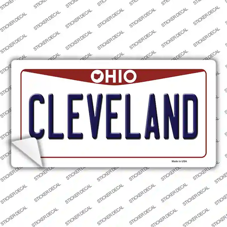 Cleveland Ohio Novelty Sticker Decal Small