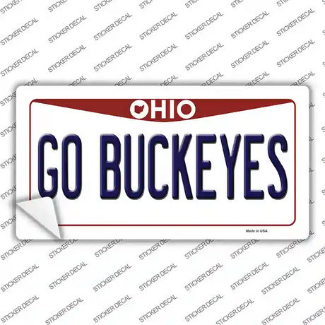 Go Buckeyes Ohio Novelty Sticker Decal Small