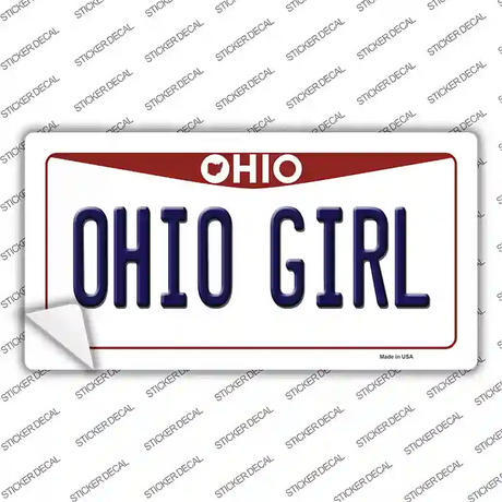 Ohio Girl Ohio Novelty Sticker Decal Small