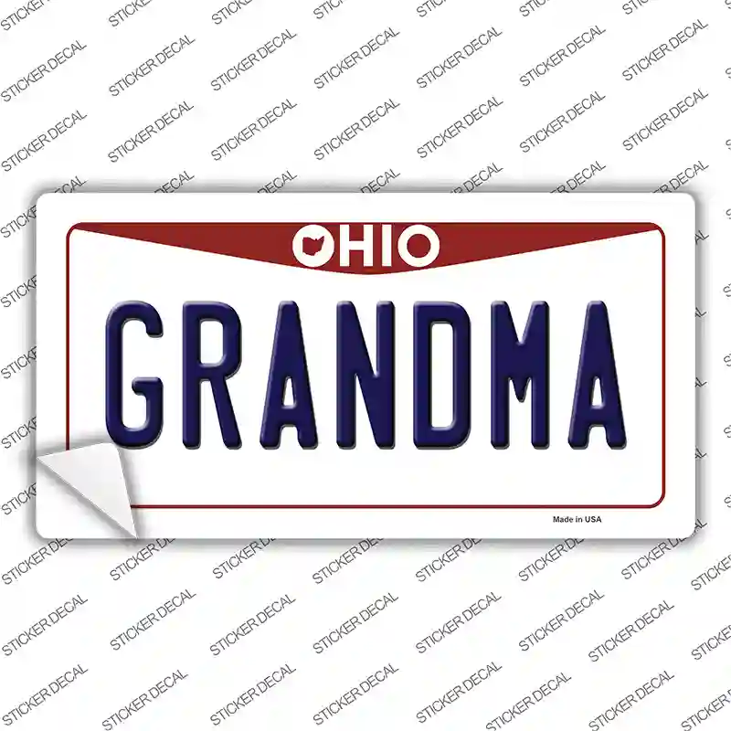 Grandma Ohio Novelty Sticker Decal Small