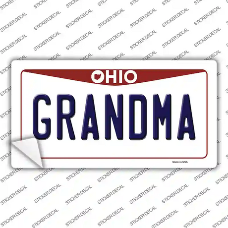 Grandma Ohio Novelty Sticker Decal Small