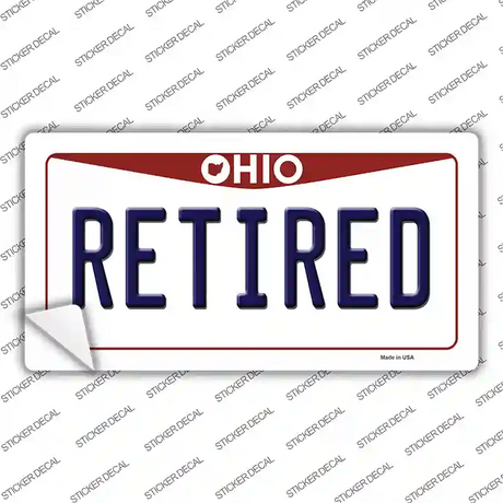 Retired Ohio Novelty Sticker Decal Small