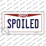 Spoiled Ohio Novelty Sticker Decal Small