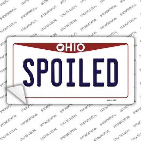 Spoiled Ohio Novelty Sticker Decal Small