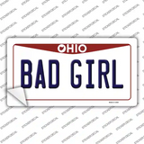 Bad Girl Ohio Novelty Sticker Decal Small