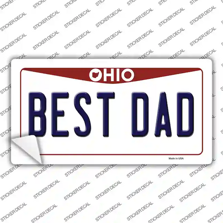 Best Dad Ohio Novelty Sticker Decal Small