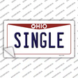 Single Ohio Novelty Sticker Decal Small