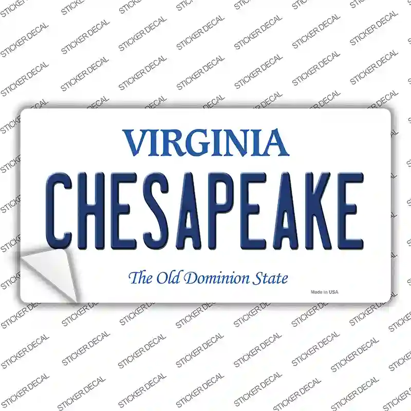 Chesapeake Virginia Novelty Sticker Decal Small