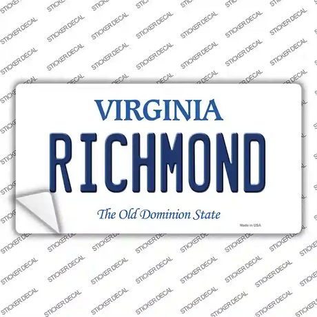 Richmond Virginia Novelty Sticker Decal Small