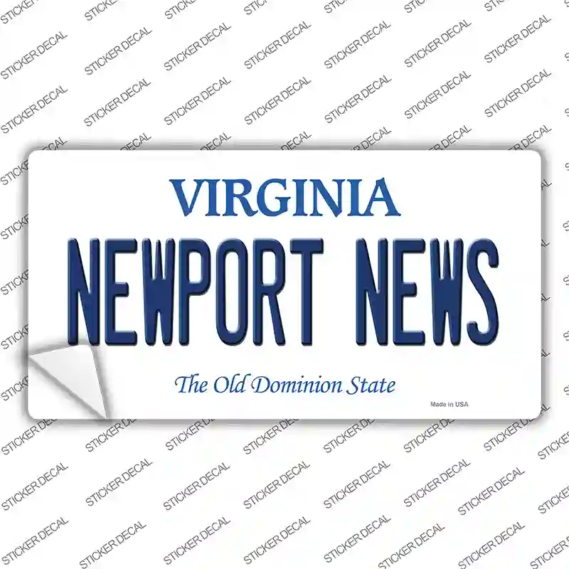 Newport News Virginia Novelty Sticker Decal Small