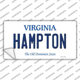 Hampton Virginia Novelty Sticker Decal Small