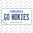 Go Hokies Virginia Novelty Sticker Decal Small