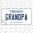 Grandpa Virginia Novelty Sticker Decal Small