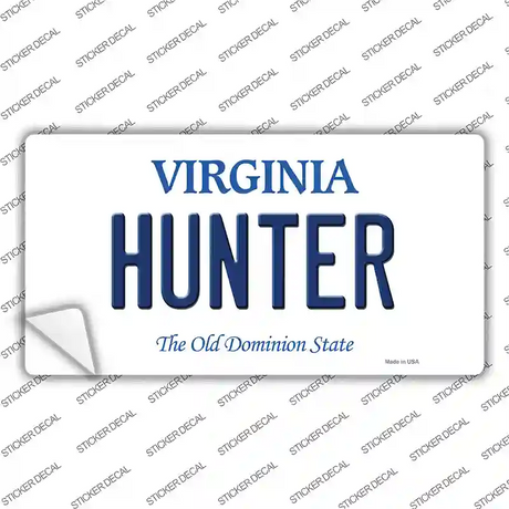 Hunter Virginia Novelty Sticker Decal Small