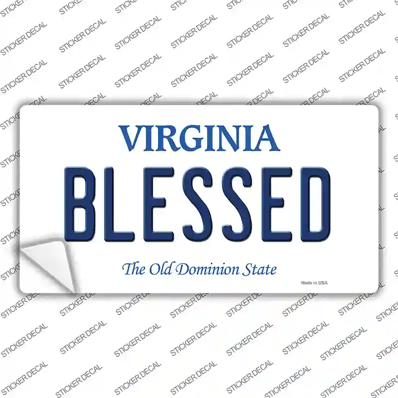 Blessed Virginia Novelty Sticker Decal Small