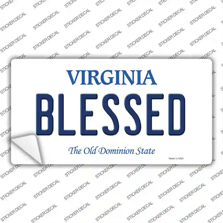 Blessed Virginia Novelty Sticker Decal Small