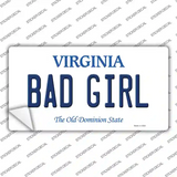 Bad Girl Virginia Novelty Sticker Decal Small