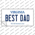 Best Dad Virginia Novelty Sticker Decal Small