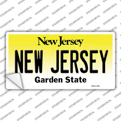 New Jersey Novelty Sticker Decal Small