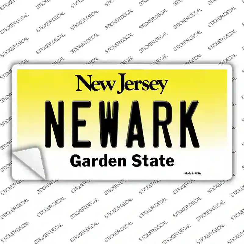 Newark New Jersey Novelty Sticker Decal Small