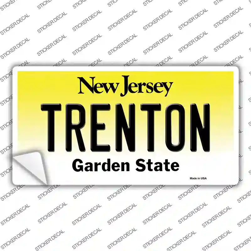 Trenton New Jersey Novelty Sticker Decal Small