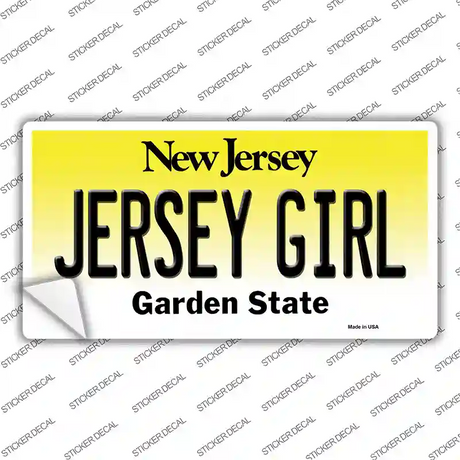 Jersey Girl New Jersey Novelty Sticker Decal Small