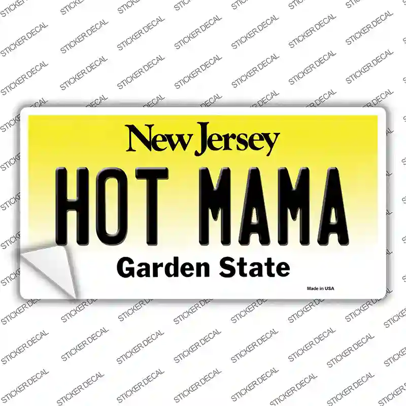 Hot Mama New Jersey Novelty Sticker Decal Small