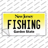 Fishing New Jersey Novelty Sticker Decal Small