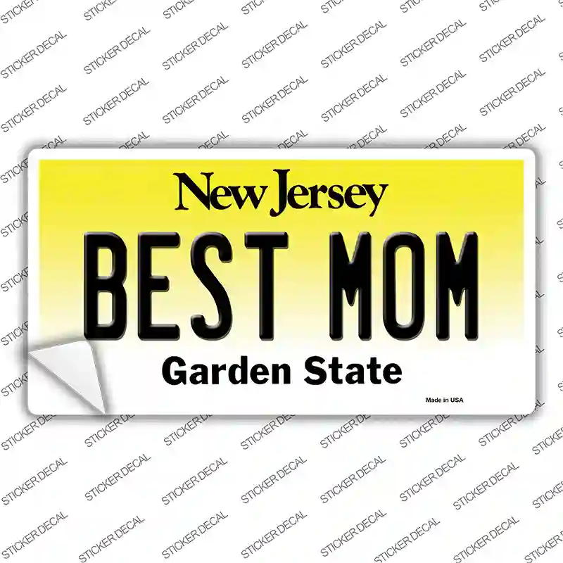 Best Mom New Jersey Novelty Sticker Decal Small