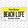 Beach Life New Jersey Novelty Sticker Decal Small