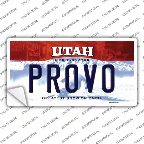 Provo Utah Novelty Sticker Decal Small