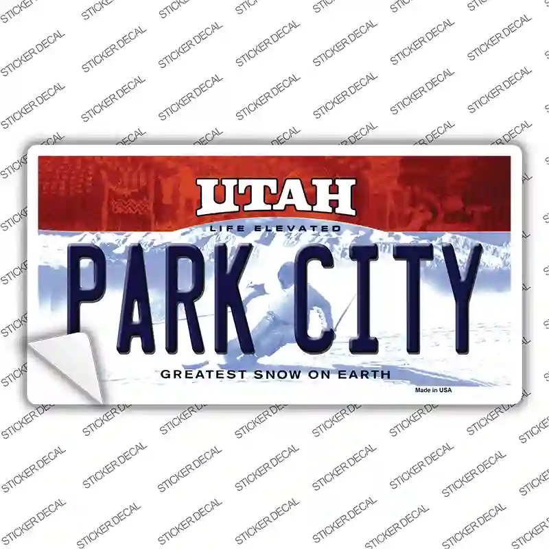 Park City Utah Novelty Sticker Decal Small