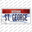 St George Utah Novelty Sticker Decal Small