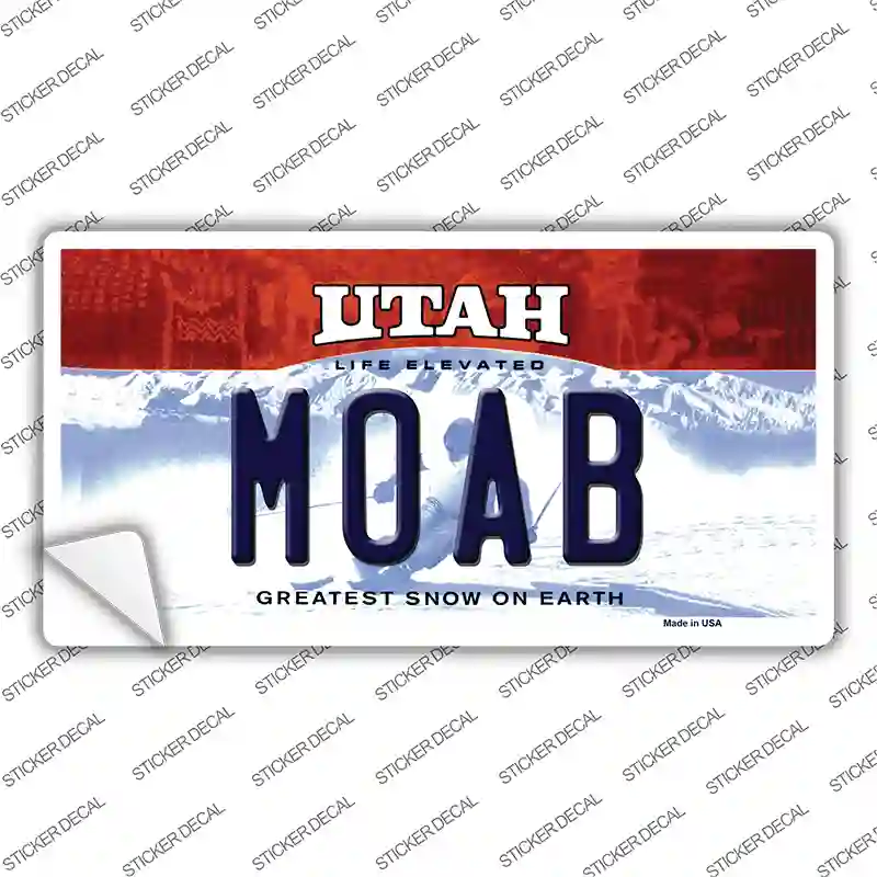 Moab Utah Novelty Sticker Decal Small