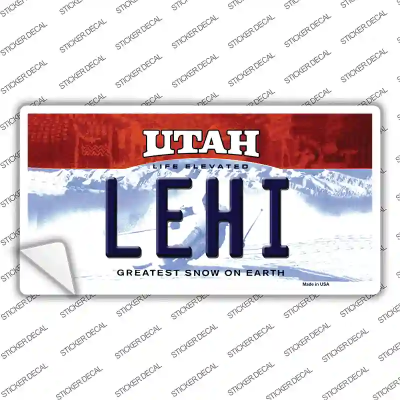 Lehi Utah Novelty Sticker Decal Small