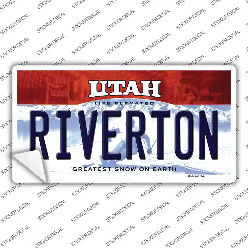 Riverton Utah Novelty Sticker Decal